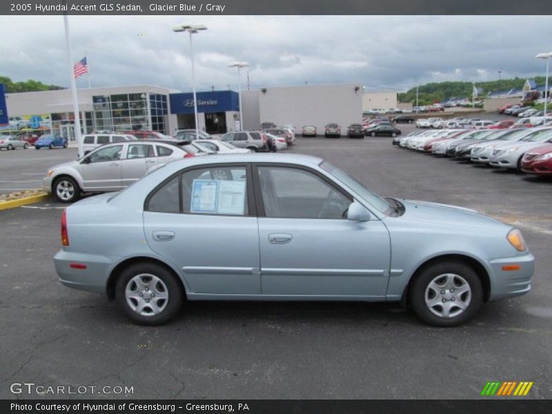 Glacier Blue / Gray 2005 Hyundai Accent GLS Sedan