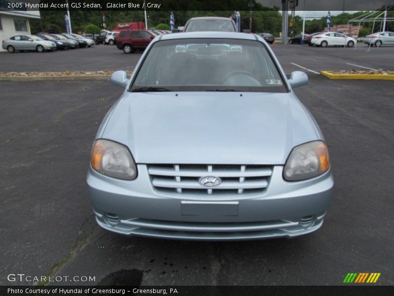Glacier Blue / Gray 2005 Hyundai Accent GLS Sedan