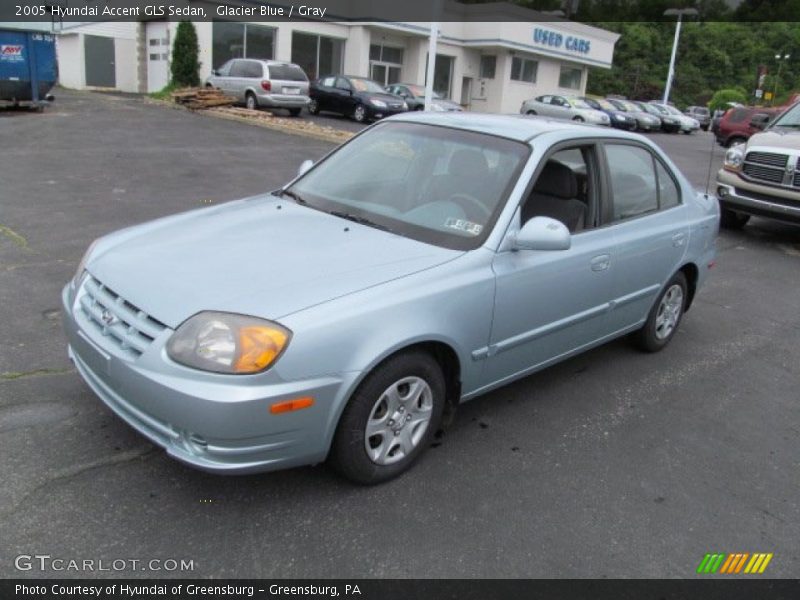 Glacier Blue / Gray 2005 Hyundai Accent GLS Sedan
