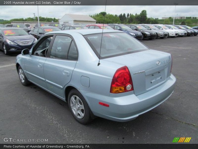Glacier Blue / Gray 2005 Hyundai Accent GLS Sedan