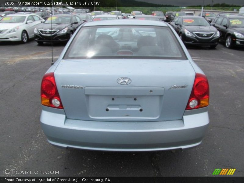 Glacier Blue / Gray 2005 Hyundai Accent GLS Sedan