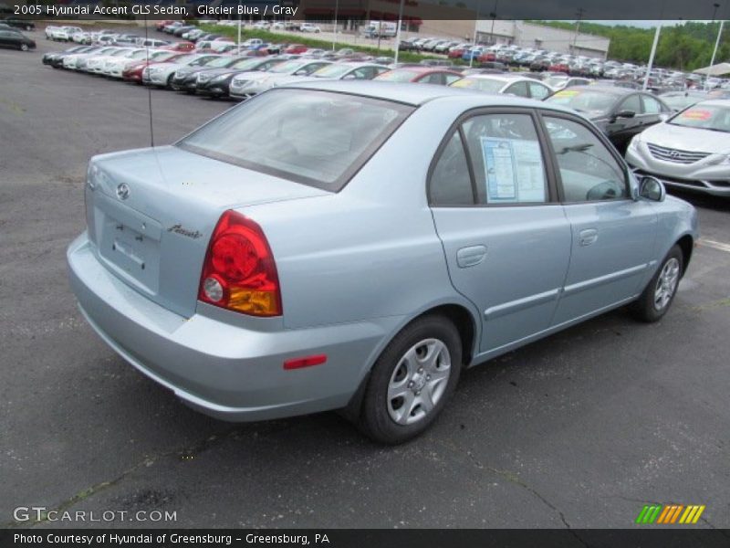 Glacier Blue / Gray 2005 Hyundai Accent GLS Sedan