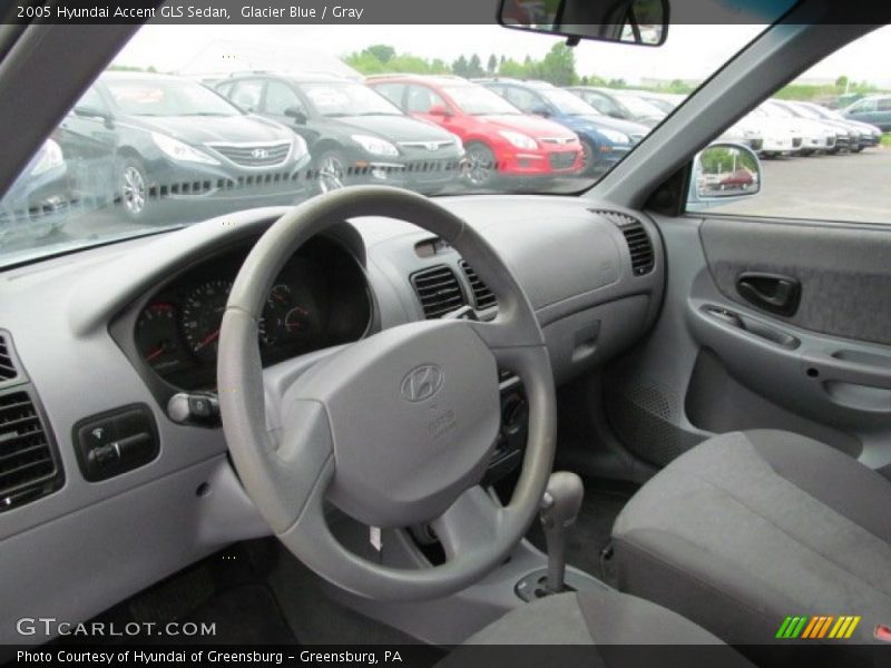 Glacier Blue / Gray 2005 Hyundai Accent GLS Sedan