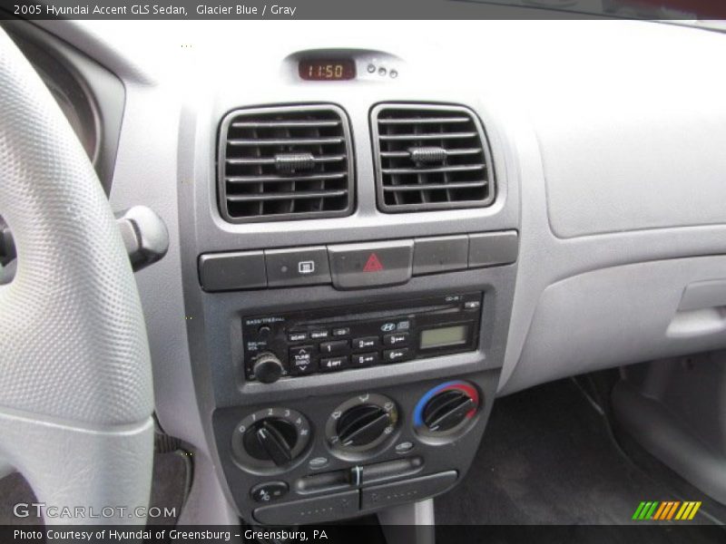 Glacier Blue / Gray 2005 Hyundai Accent GLS Sedan