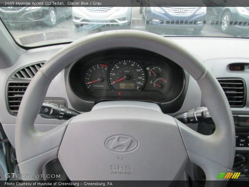 Glacier Blue / Gray 2005 Hyundai Accent GLS Sedan
