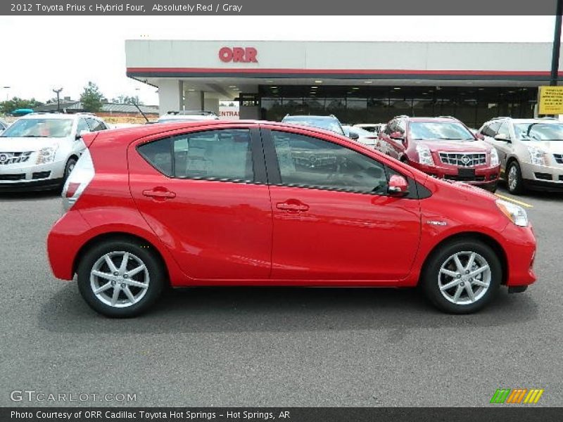 Absolutely Red / Gray 2012 Toyota Prius c Hybrid Four