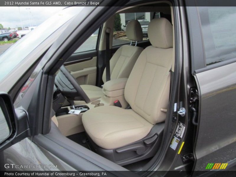 Cabo Bronze / Beige 2012 Hyundai Santa Fe GLS AWD