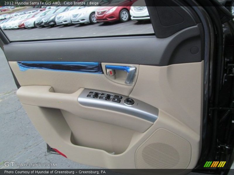 Cabo Bronze / Beige 2012 Hyundai Santa Fe GLS AWD