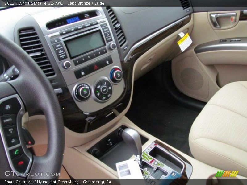 Cabo Bronze / Beige 2012 Hyundai Santa Fe GLS AWD