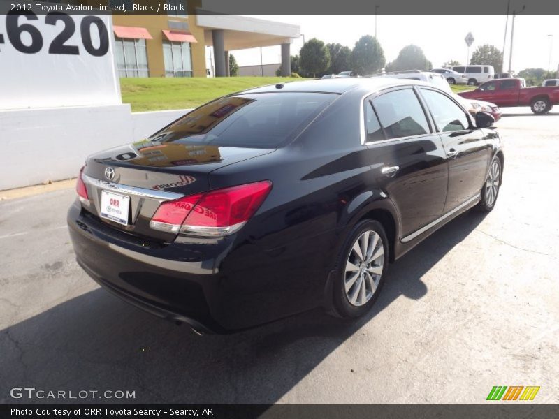 Black / Black 2012 Toyota Avalon Limited