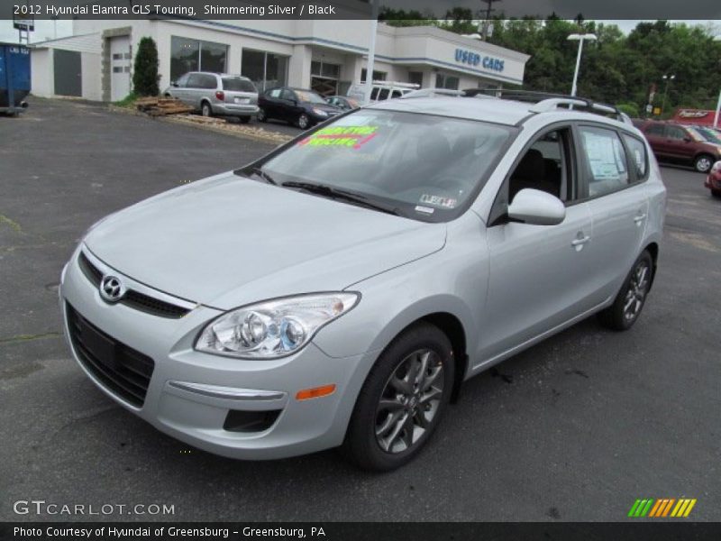Shimmering Silver / Black 2012 Hyundai Elantra GLS Touring