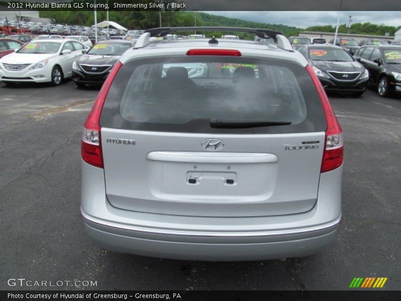 Shimmering Silver / Black 2012 Hyundai Elantra GLS Touring