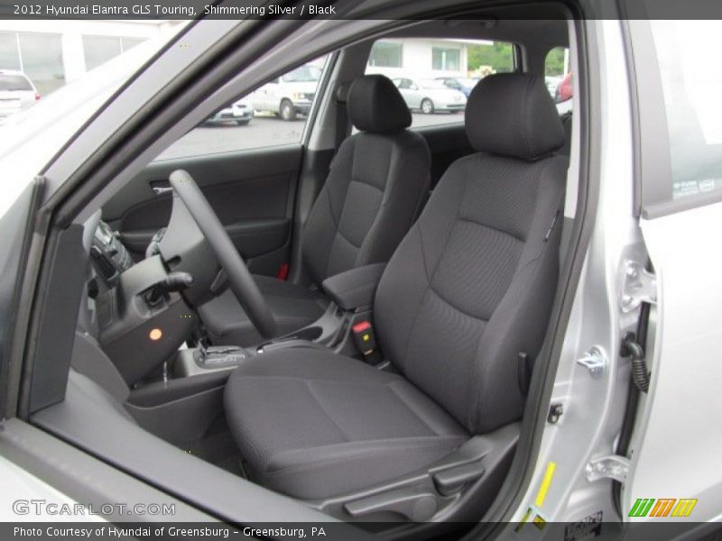 Shimmering Silver / Black 2012 Hyundai Elantra GLS Touring