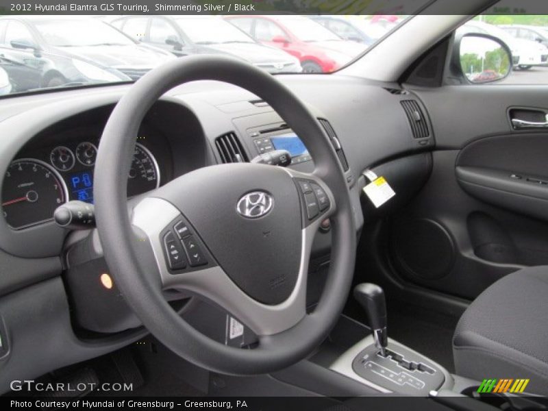 Shimmering Silver / Black 2012 Hyundai Elantra GLS Touring