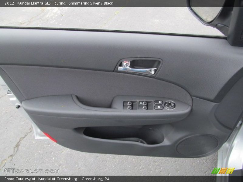 Shimmering Silver / Black 2012 Hyundai Elantra GLS Touring