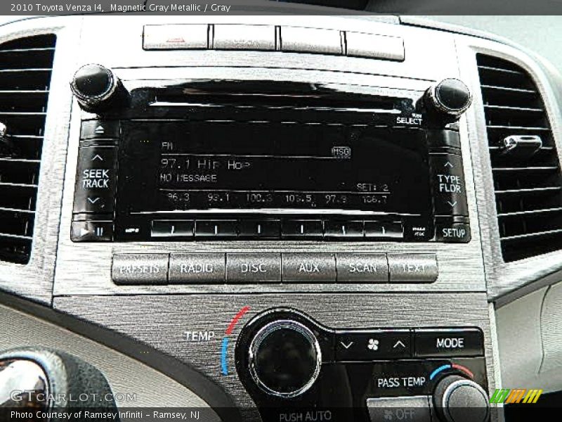 Magnetic Gray Metallic / Gray 2010 Toyota Venza I4