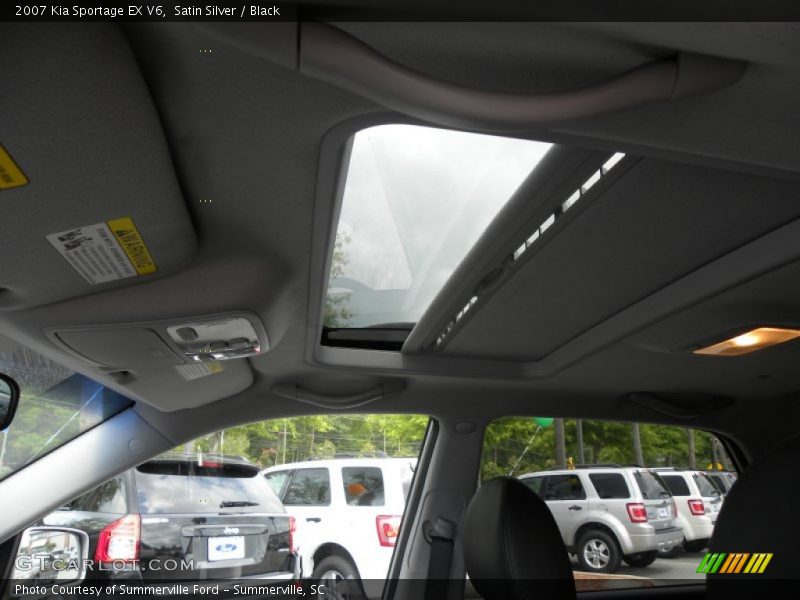 Satin Silver / Black 2007 Kia Sportage EX V6