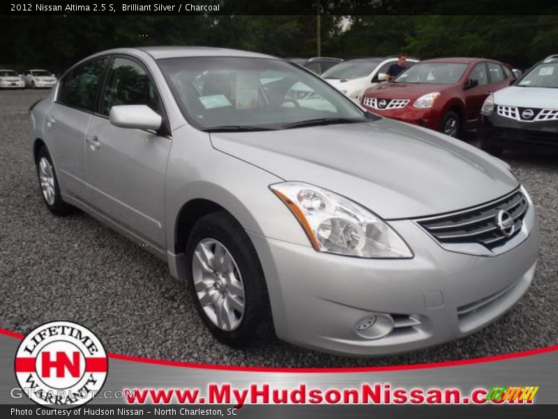 Brilliant Silver / Charcoal 2012 Nissan Altima 2.5 S