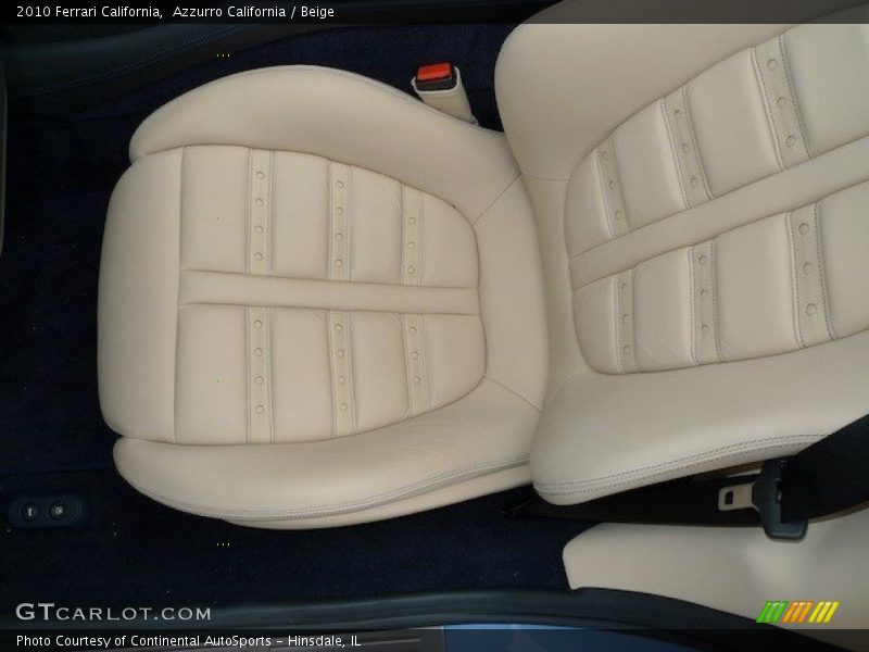 Front Seat of 2010 California 
