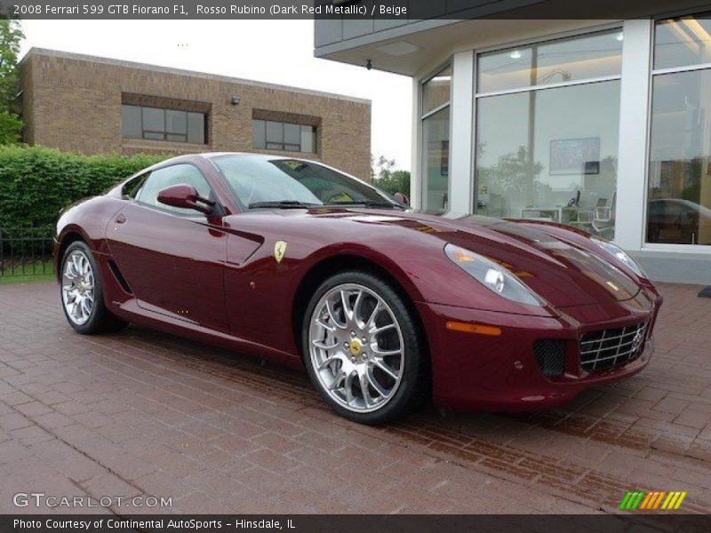 Front 3/4 View of 2008 599 GTB Fiorano F1