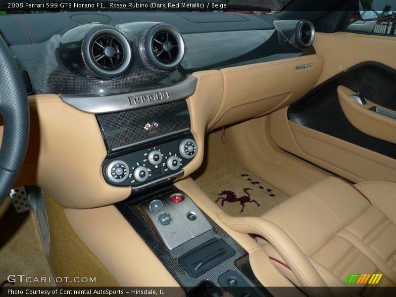 Controls of 2008 599 GTB Fiorano F1