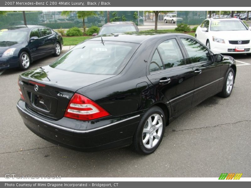 Black / Black 2007 Mercedes-Benz C 280 4Matic Luxury