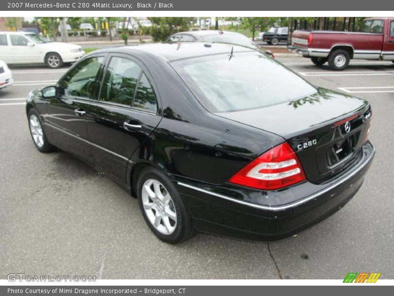 Black / Black 2007 Mercedes-Benz C 280 4Matic Luxury