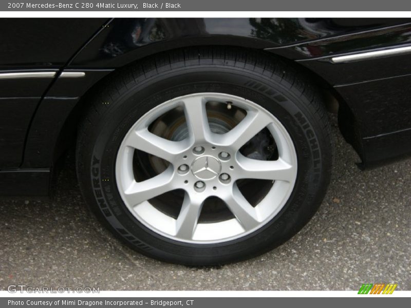 Black / Black 2007 Mercedes-Benz C 280 4Matic Luxury