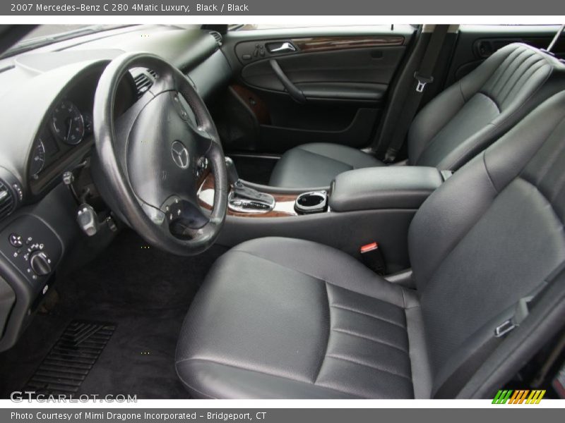 Black / Black 2007 Mercedes-Benz C 280 4Matic Luxury