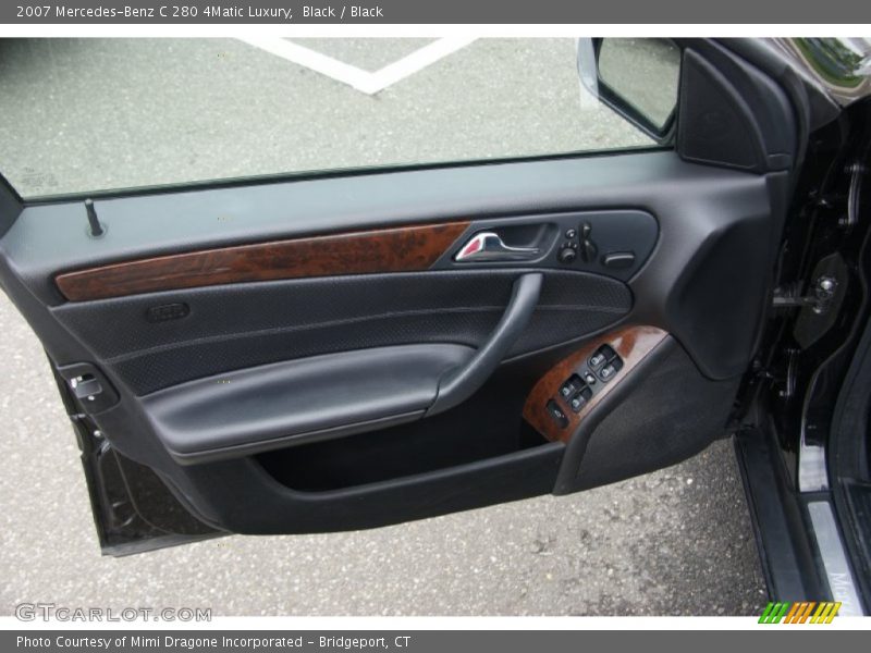 Black / Black 2007 Mercedes-Benz C 280 4Matic Luxury