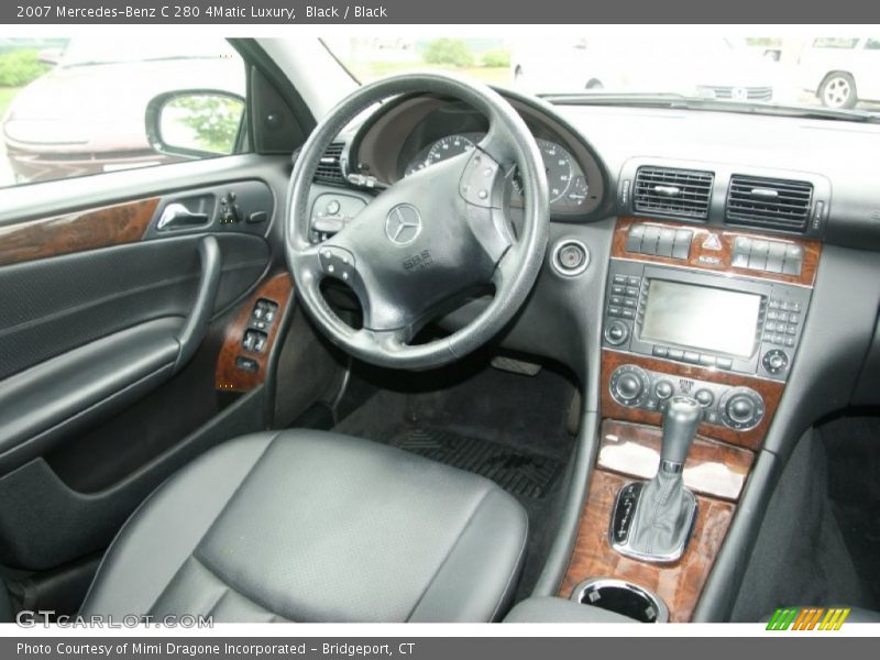 Black / Black 2007 Mercedes-Benz C 280 4Matic Luxury
