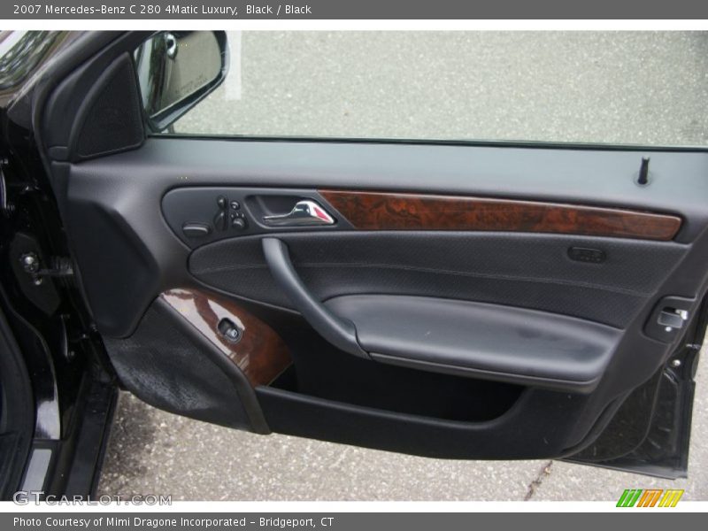 Black / Black 2007 Mercedes-Benz C 280 4Matic Luxury