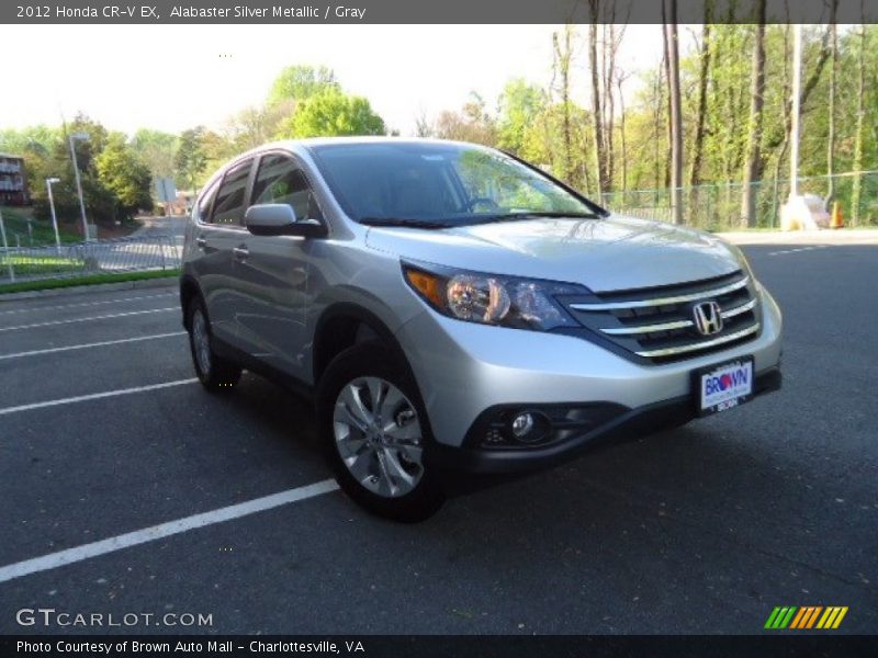 Alabaster Silver Metallic / Gray 2012 Honda CR-V EX
