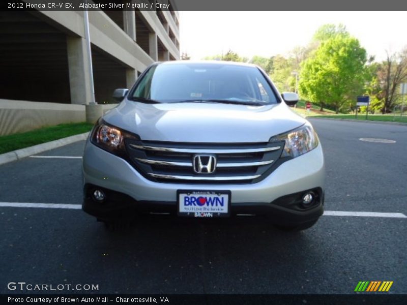 Alabaster Silver Metallic / Gray 2012 Honda CR-V EX