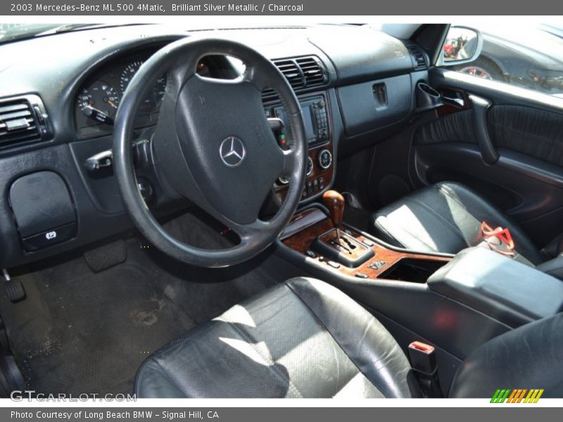Brilliant Silver Metallic / Charcoal 2003 Mercedes-Benz ML 500 4Matic