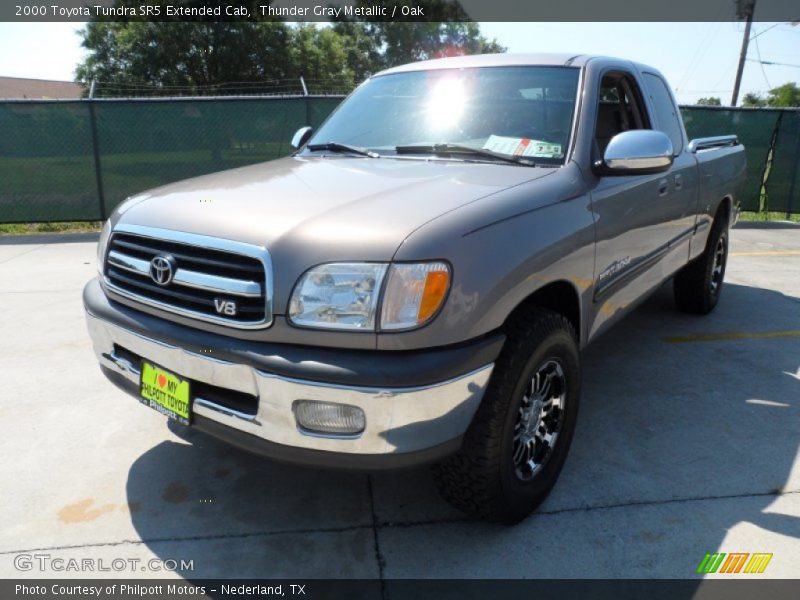 Thunder Gray Metallic / Oak 2000 Toyota Tundra SR5 Extended Cab