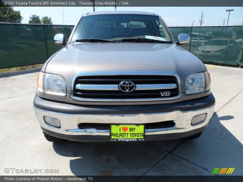 Thunder Gray Metallic / Oak 2000 Toyota Tundra SR5 Extended Cab