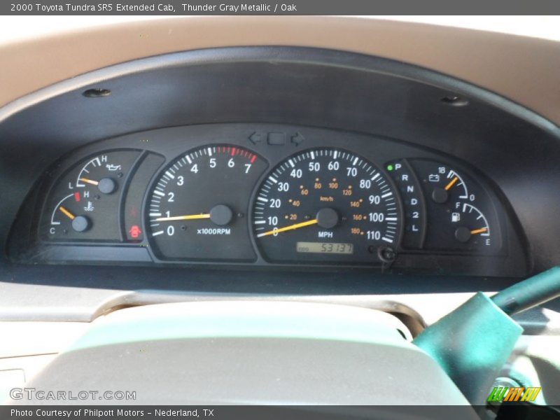 Thunder Gray Metallic / Oak 2000 Toyota Tundra SR5 Extended Cab