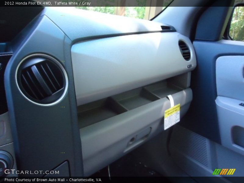 Taffeta White / Gray 2012 Honda Pilot EX 4WD