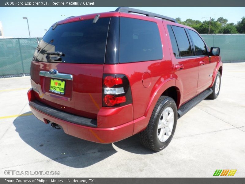 Redfire Metallic / Camel 2008 Ford Explorer XLT