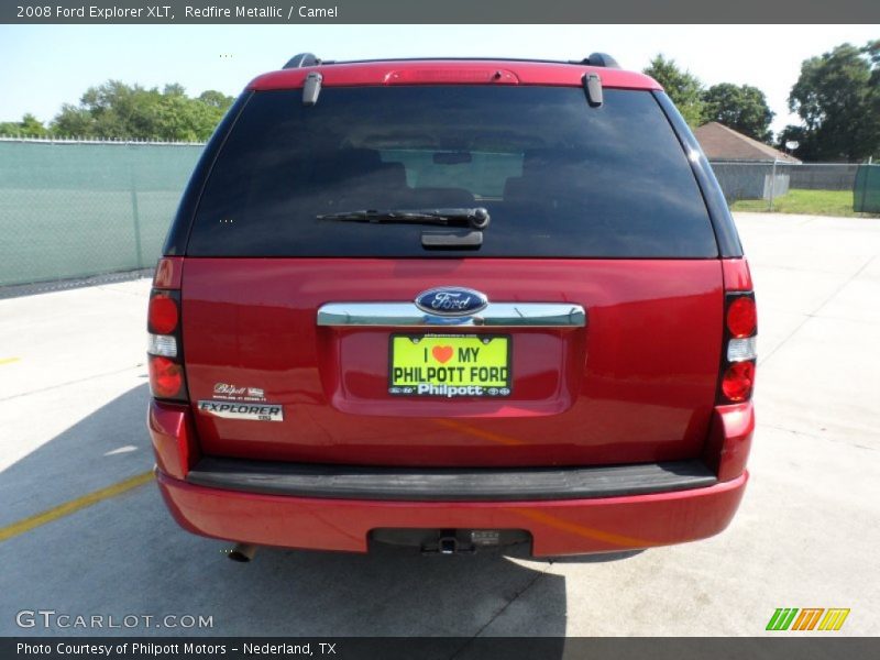 Redfire Metallic / Camel 2008 Ford Explorer XLT