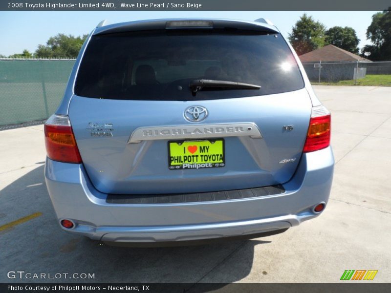 Wave Line Pearl / Sand Beige 2008 Toyota Highlander Limited 4WD