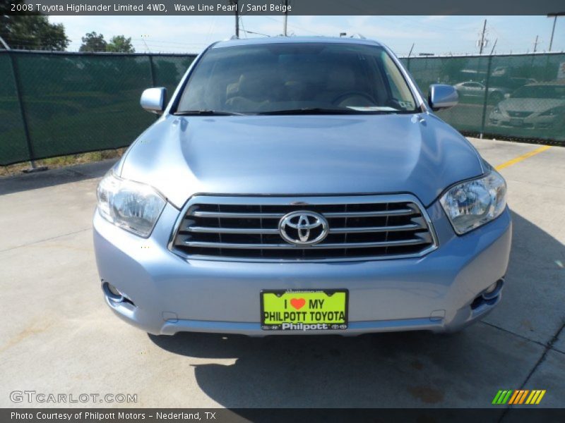 Wave Line Pearl / Sand Beige 2008 Toyota Highlander Limited 4WD