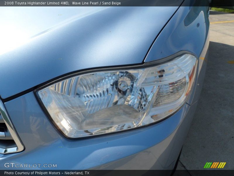 Wave Line Pearl / Sand Beige 2008 Toyota Highlander Limited 4WD