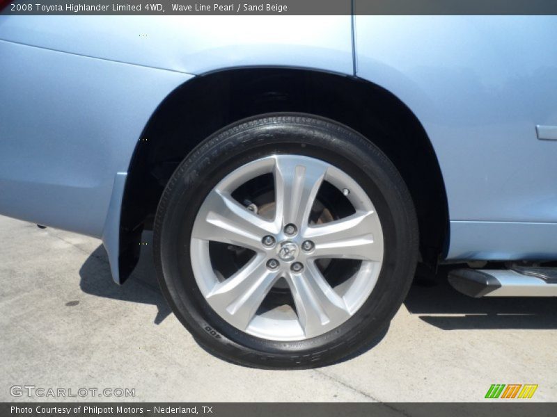 Wave Line Pearl / Sand Beige 2008 Toyota Highlander Limited 4WD