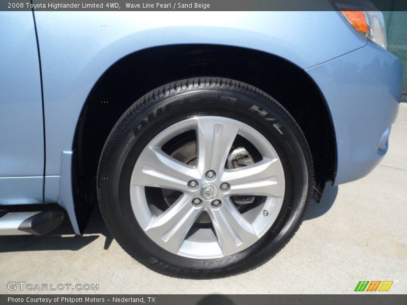 Wave Line Pearl / Sand Beige 2008 Toyota Highlander Limited 4WD