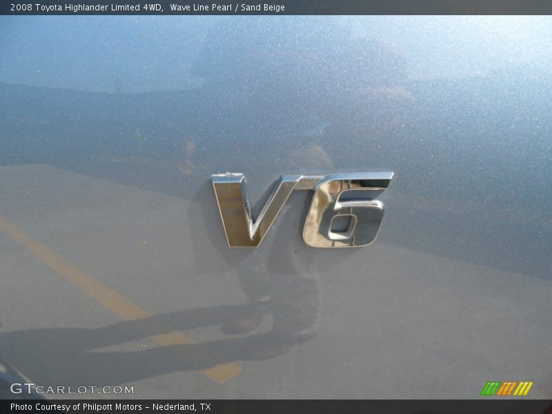 Wave Line Pearl / Sand Beige 2008 Toyota Highlander Limited 4WD