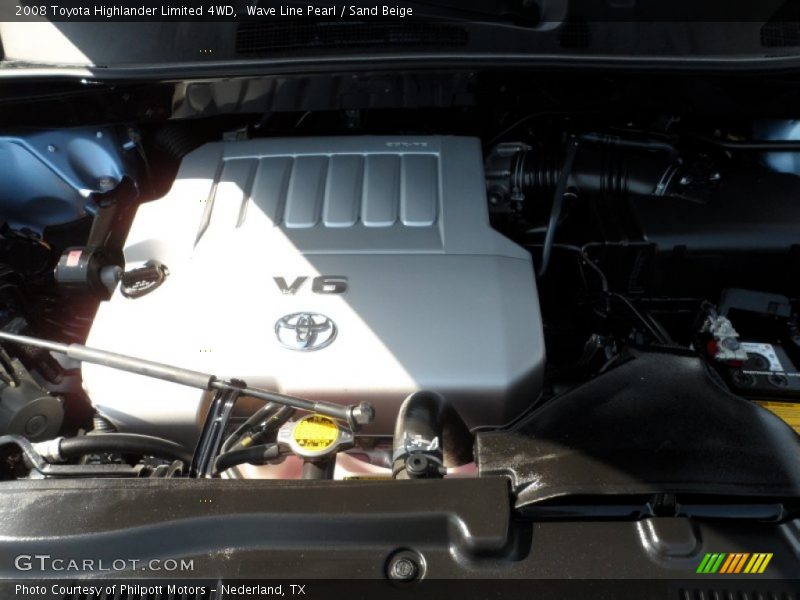Wave Line Pearl / Sand Beige 2008 Toyota Highlander Limited 4WD