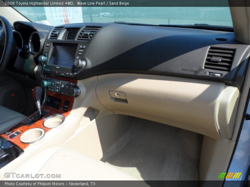 Wave Line Pearl / Sand Beige 2008 Toyota Highlander Limited 4WD