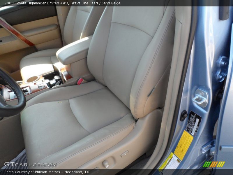 Wave Line Pearl / Sand Beige 2008 Toyota Highlander Limited 4WD